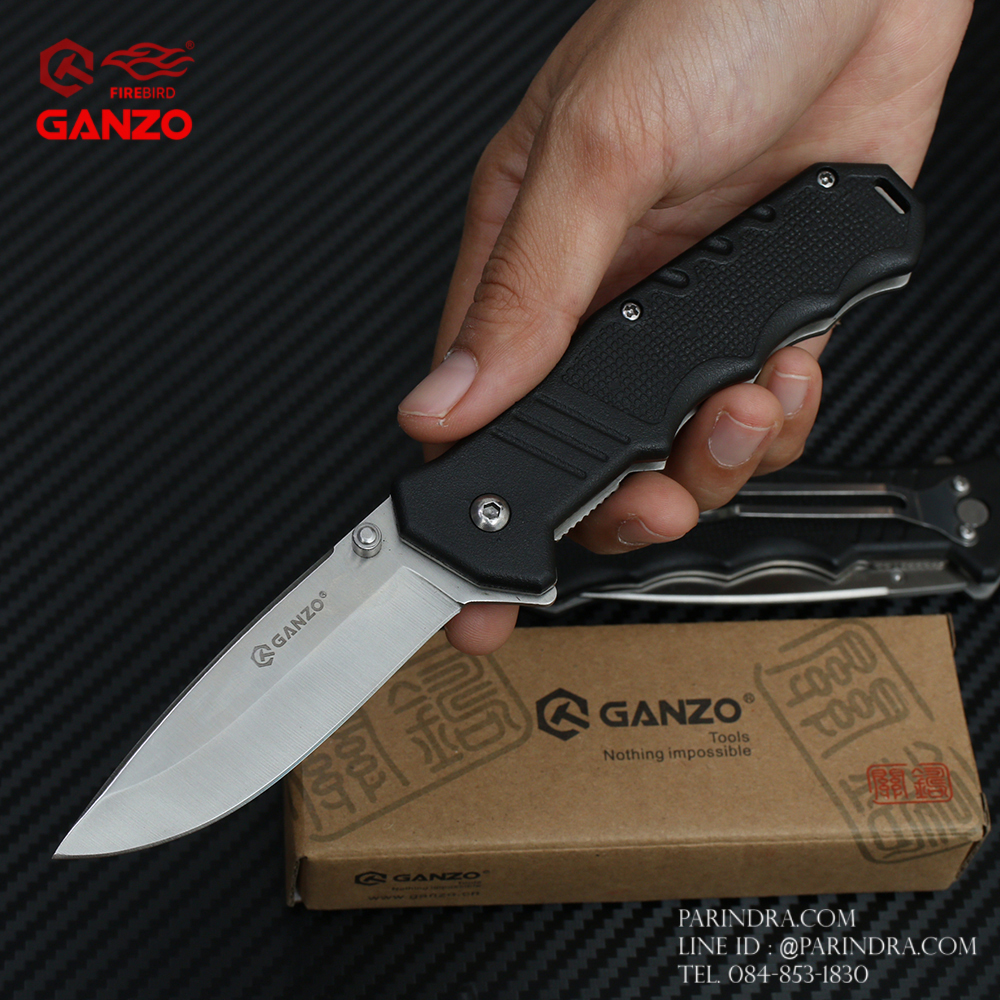 มีดพับ Ganzo กานโซ่ รุ่น Ganzo G616 ด้ามสีดำ ของแท้ 100%