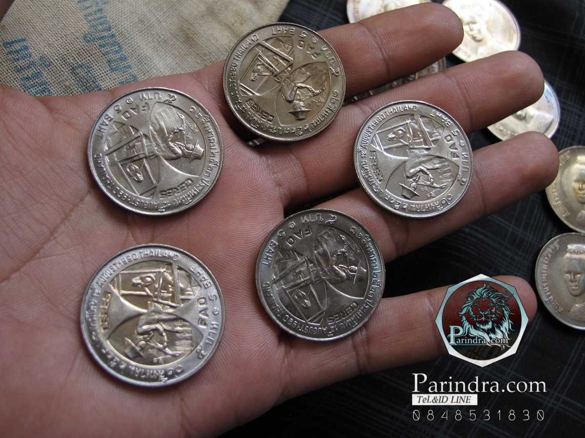 เหรียญสมเด็จพระนางเจ้าสิริกิติ์ พระบรมราชินีนาถ CERES FAO เหรียญราชินีเกล้าผมมวย เนื้อนิเกิล ปี 2523