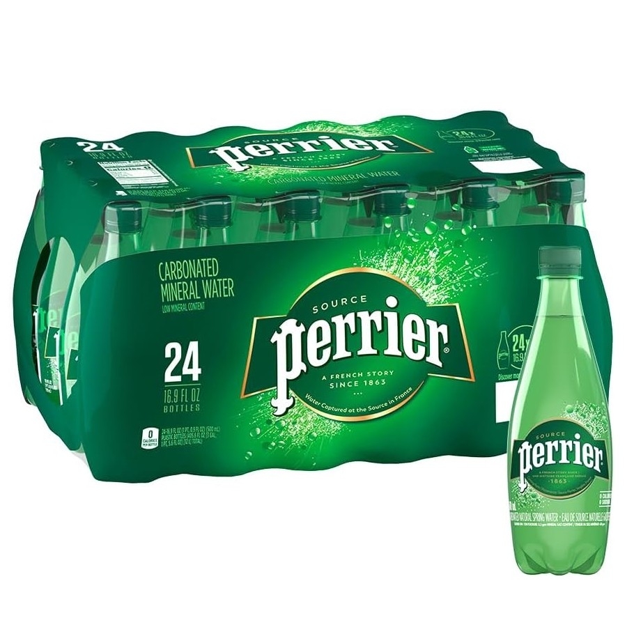 Perrier ขวดขนาด 500 ml. รูปแบบ PET (ยกลัง 24 ขวด)