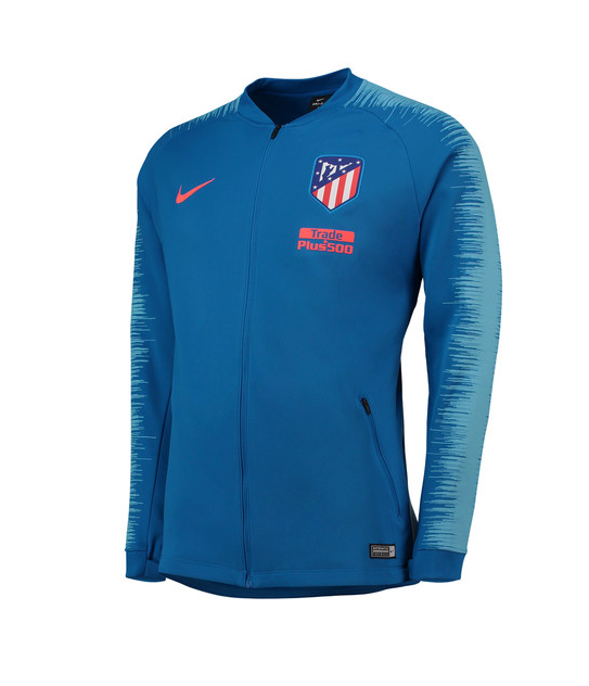 เสื้อแจ็คเก็ตแอตเลติโก มาดริด Anthem Jacket สีน้ำเงินของแท้