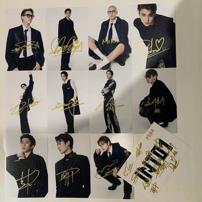 Photocard (6") พร้อมลายเซ็น INTO1 & CHUANG 2021