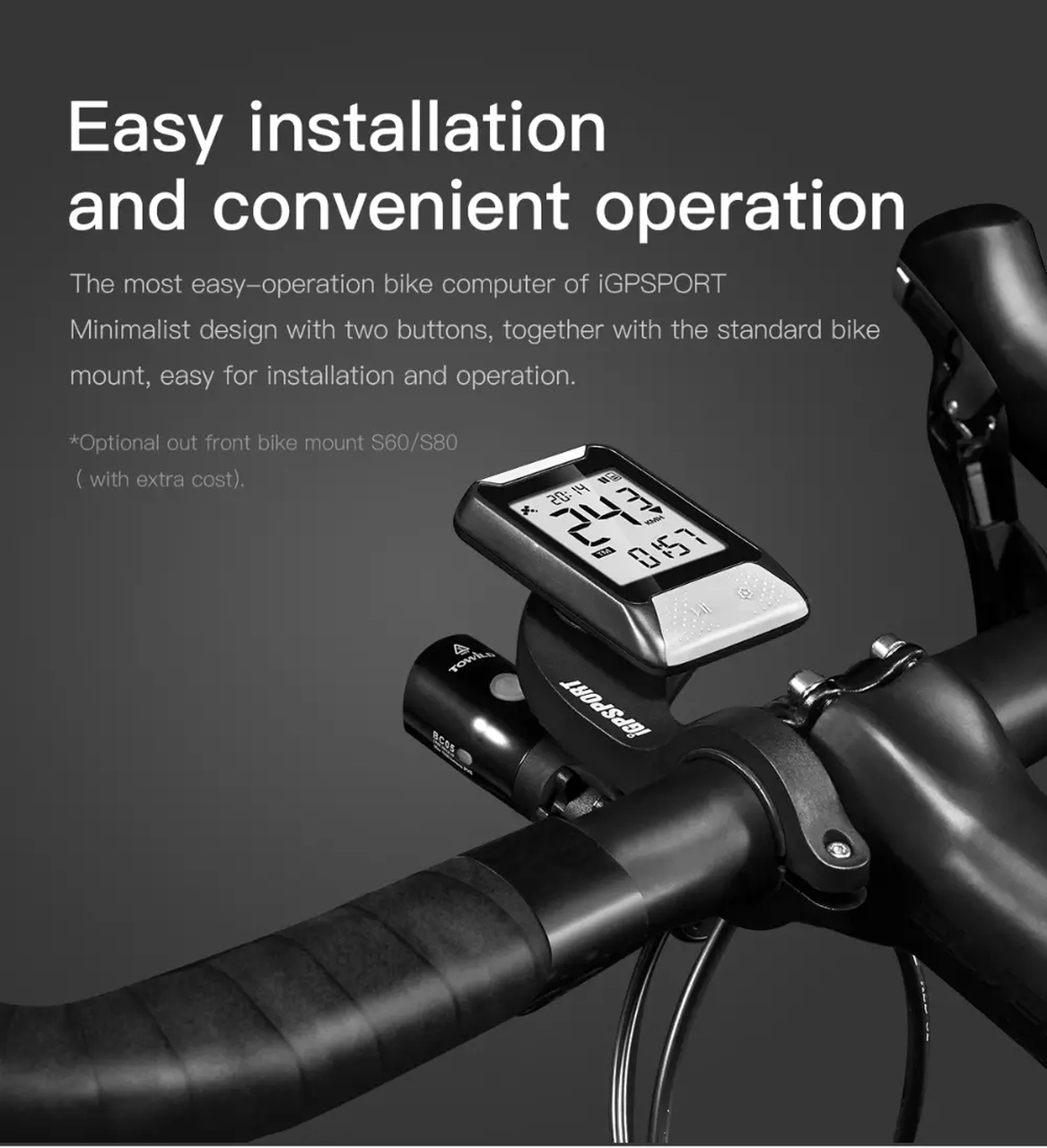 ไมล์ iGPSport iGS130 GPS Cycling Computer