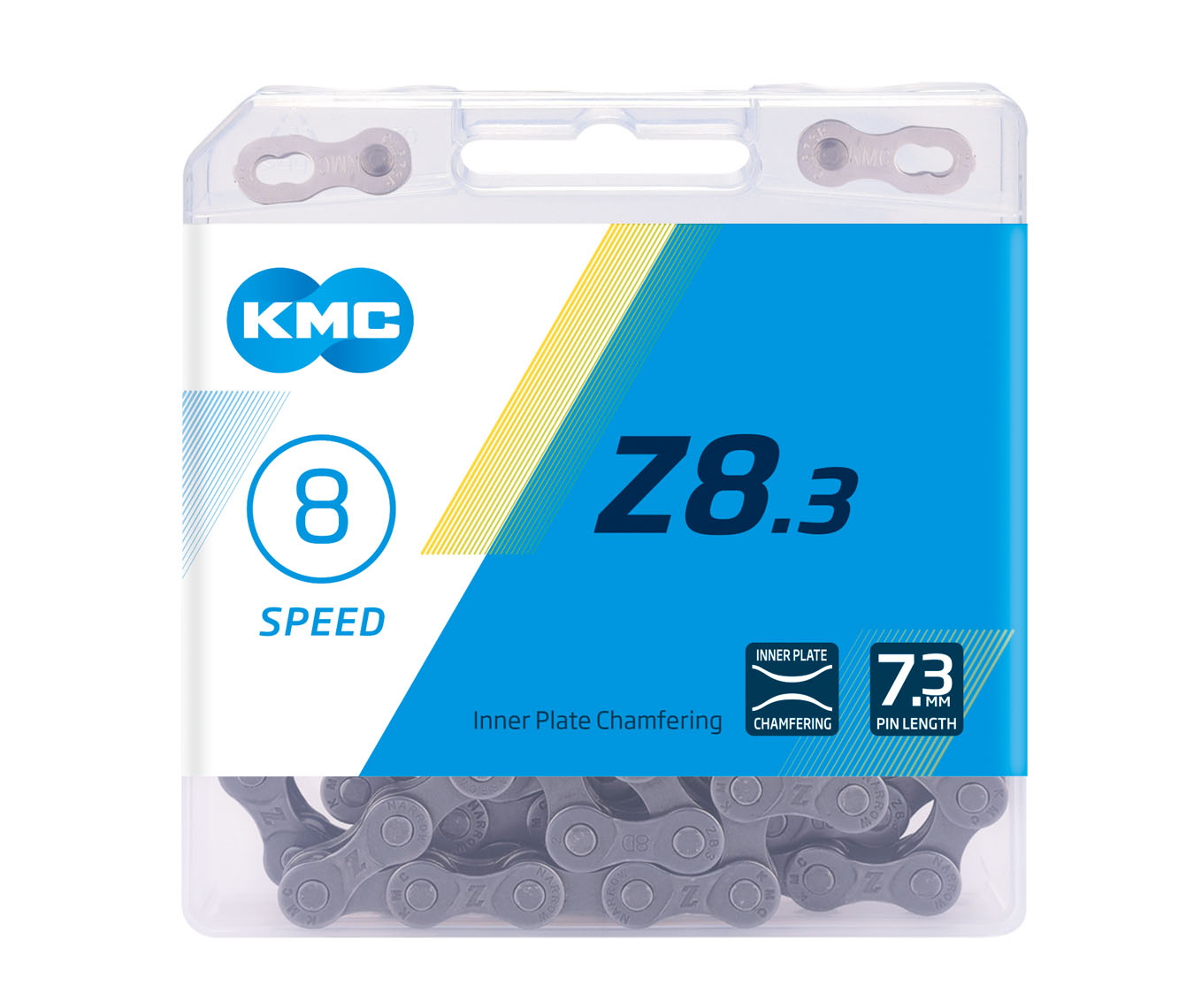 โซ่จักรยาน KMC Z8 6-8 SPEED CHAIN สีเงิน