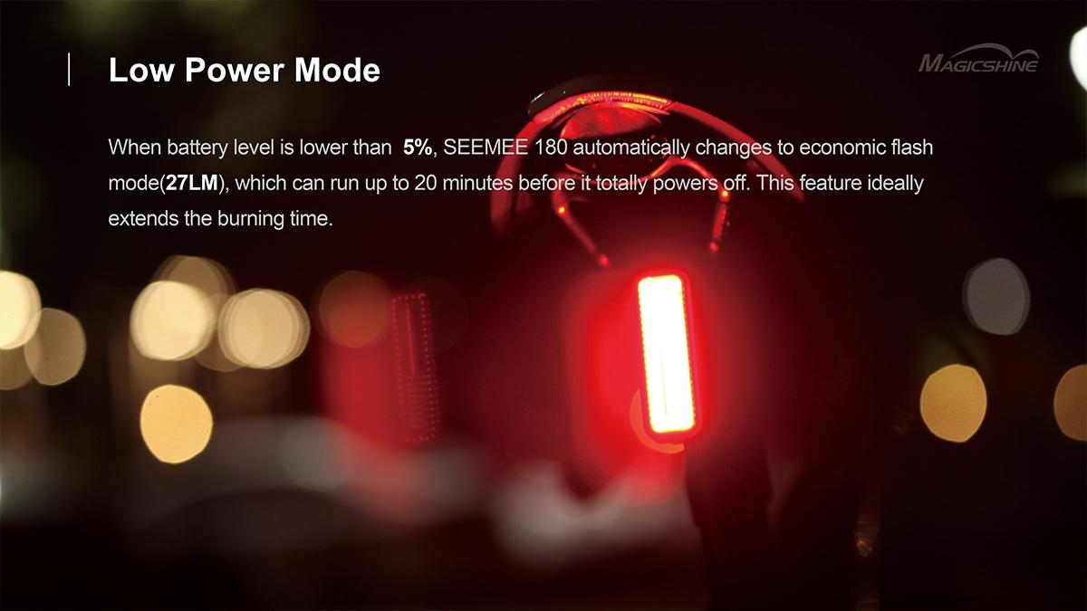 Magicshine SEEMEE 180 ไฟท้ายจักรยาน 180 LUMENS Smart Tail Light ให้ความสว่าง ปลอดภัย และความสวยงานในตัวเดียวกัน