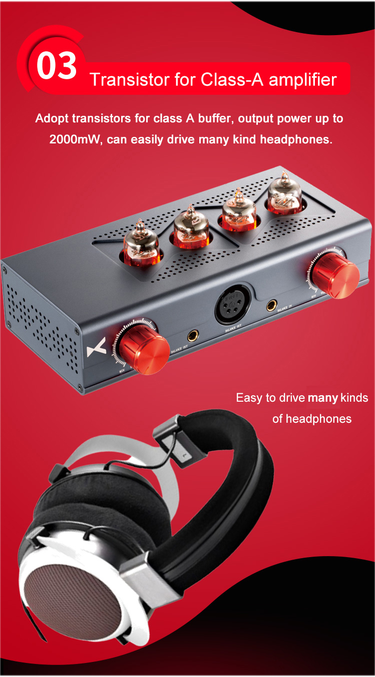 ขาย xDuoo MT-604 แอมป์หูฟังหลอดแก้ว Hybrid amplifier