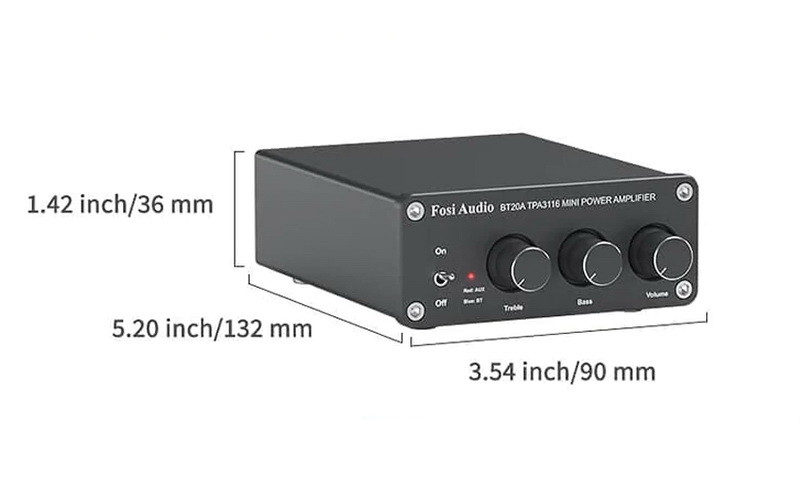 Fosi Audio BT20A Bluetooth Amplifier ClassD ชิป TPA3116D2 x2 ประกันศูนย์ไทย