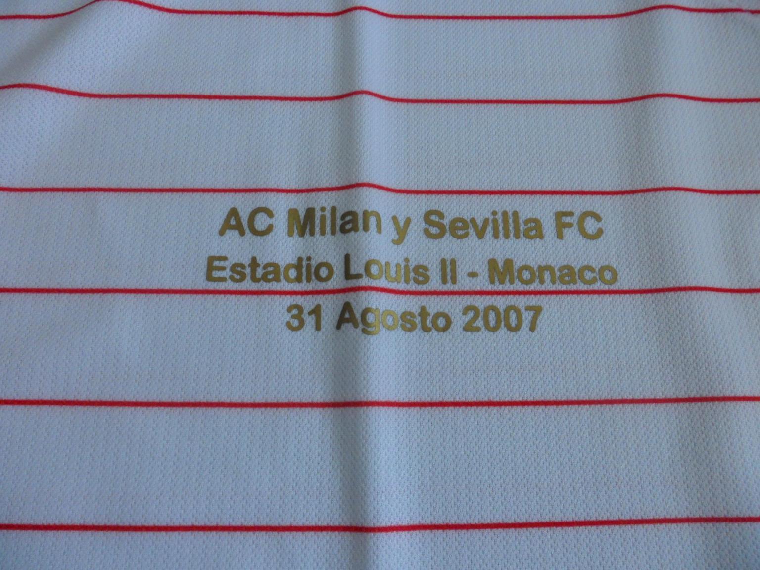 เสื้อฟุตบอล ทีมสโมสรเซบีย่า ชุดเหย้า 2007/08 ปักนัดชิง ยูฟ่า ซุปเปอร์ คัพ 2007 ใหม่ L-Size / SEVILLA Football Shirt Home Kit 2007/08 UEFA SUPER CUP 2007 MDT Jersey NEW L-Size