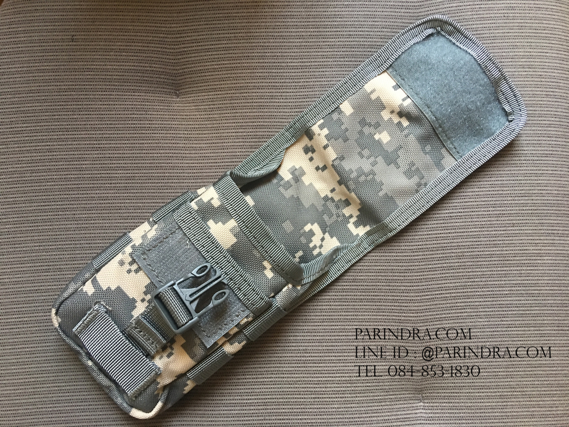 กระเป๋าคาดเอว ผ้าไนลอน B09 สีทหารเทา