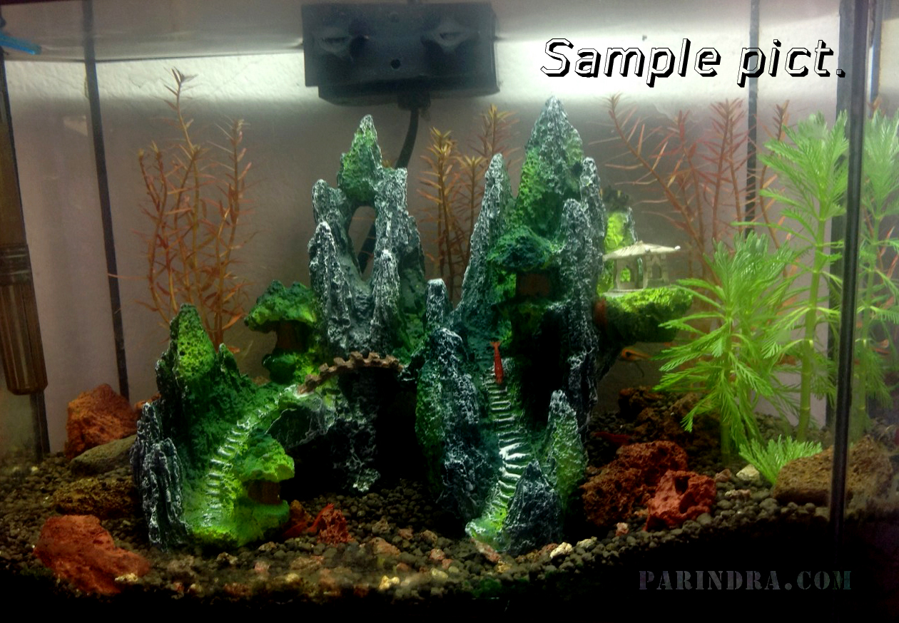 ภูเขาใต้น้ำจำลอง สำหรับตกแต่งตู้ปลา