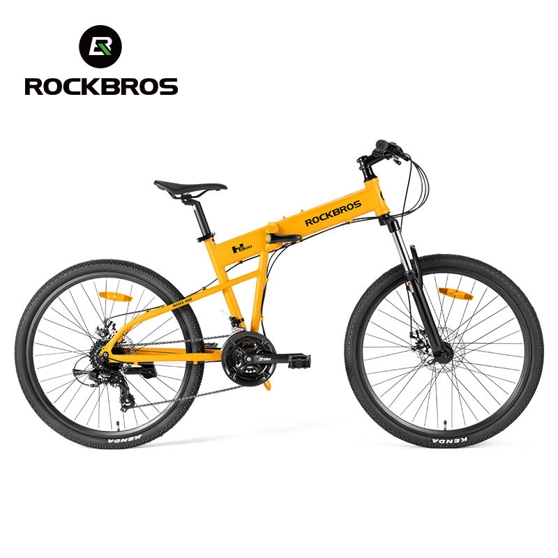 ROCKBROS SGD Folding Mountain Bike, Aluminum Alloy Frame, 26" Wheelset, 24 Speed