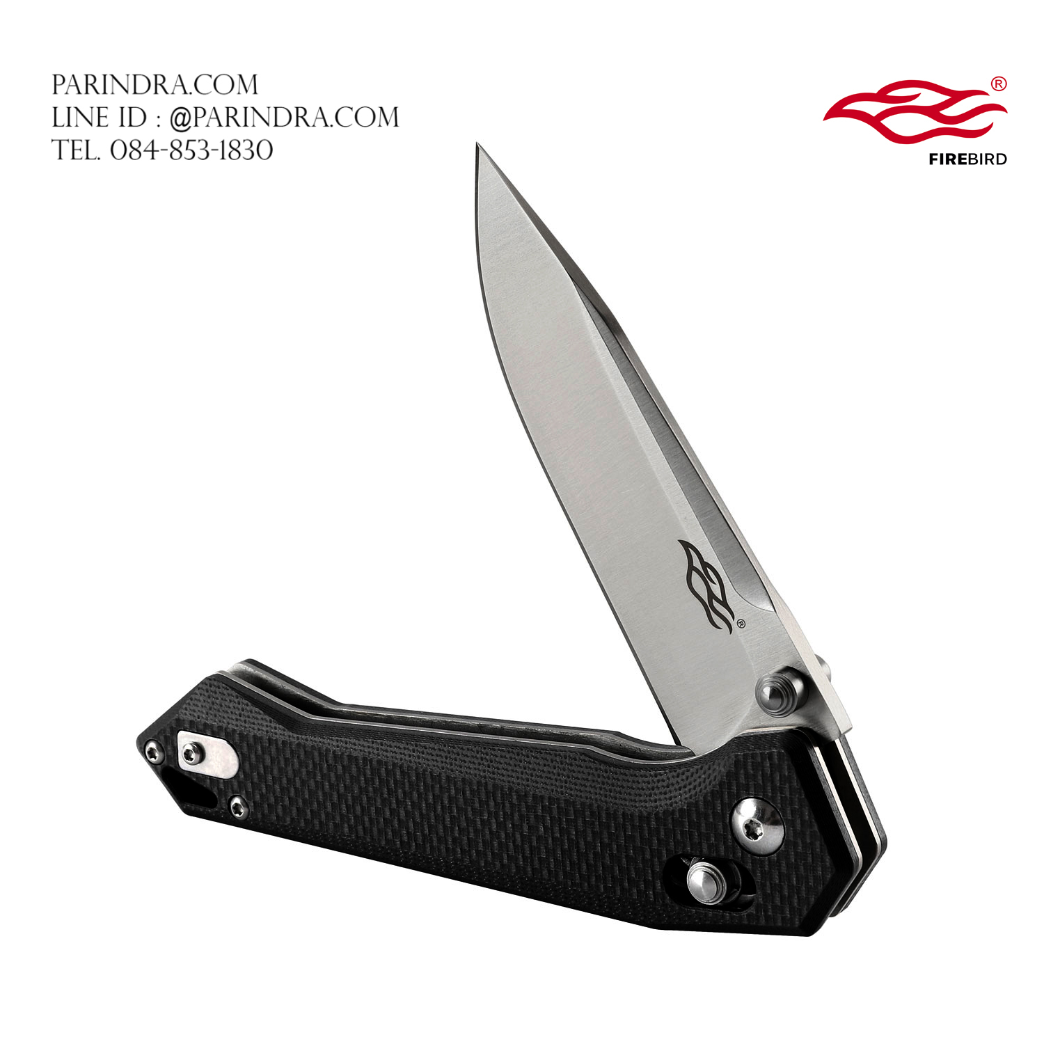 มีดพับ Ganzo Firebird รุ่น FB7651-BK ด้ามสีดำสนิท ของแท้ 100%