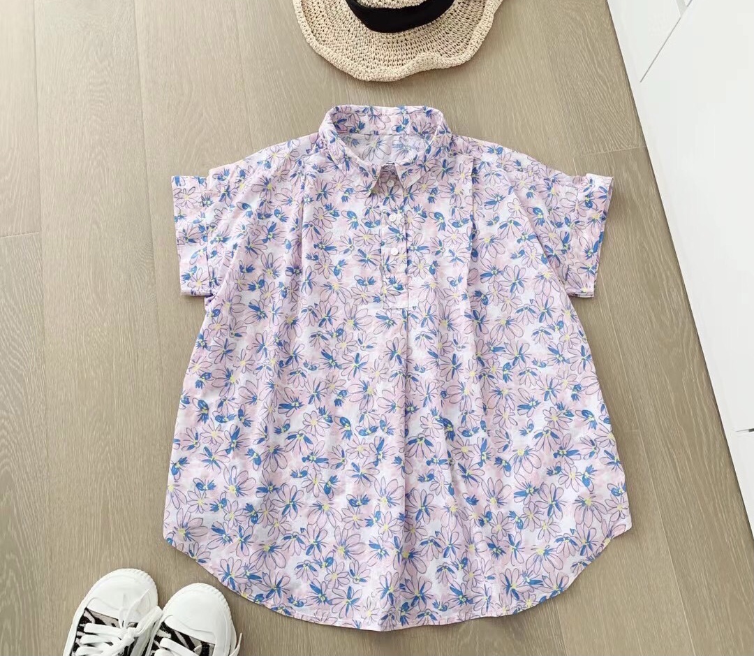 เสื้อผ้าคอตตอนลายดอกไม้