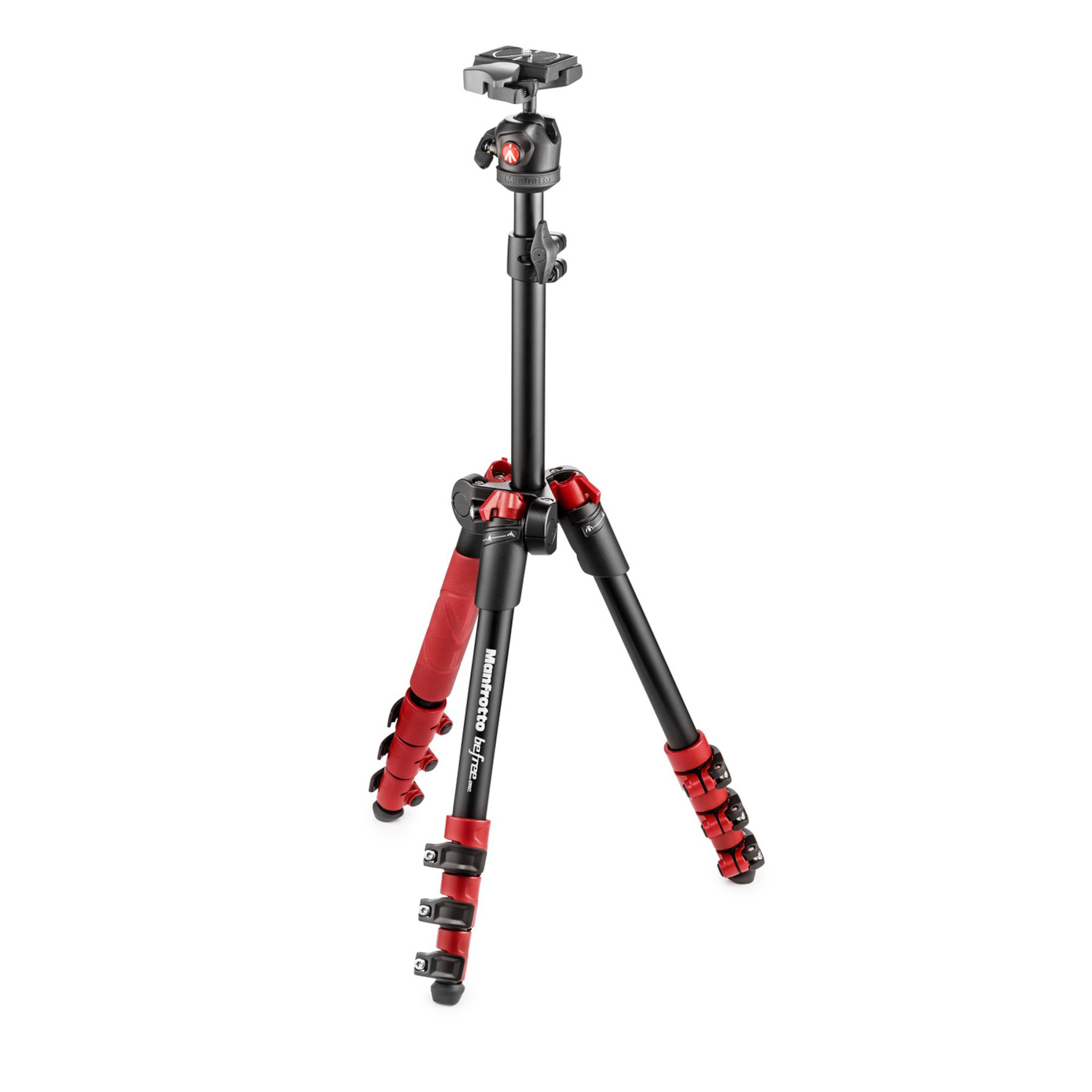 ขาตั้งกล้อง Befree One Aluminium Red Tripod with Ball Head Red สีแดง MF-MKBF-1A4RB Manfrotto ประกันศูนย์ 10 ปี