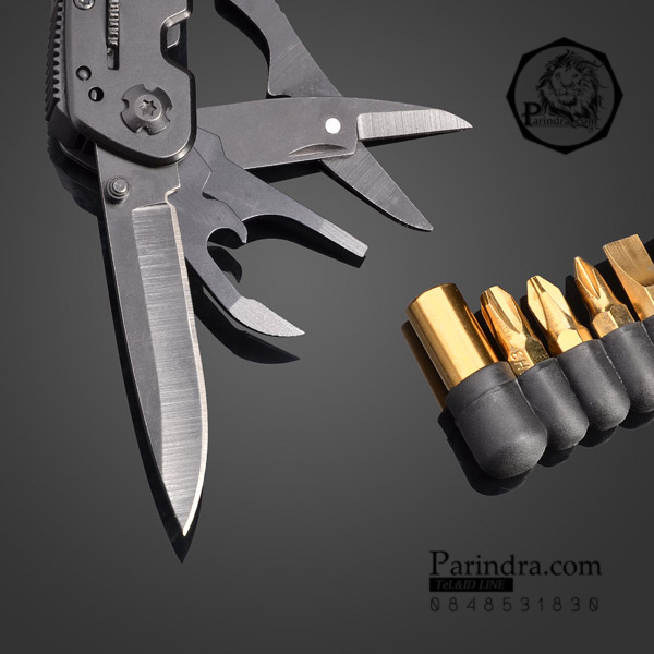 คีมเอนกประสงค์ Multi-Tools Ganzo กานโซ่ รุ่น G302-B สีดำสนิท ของแท้ 100%
