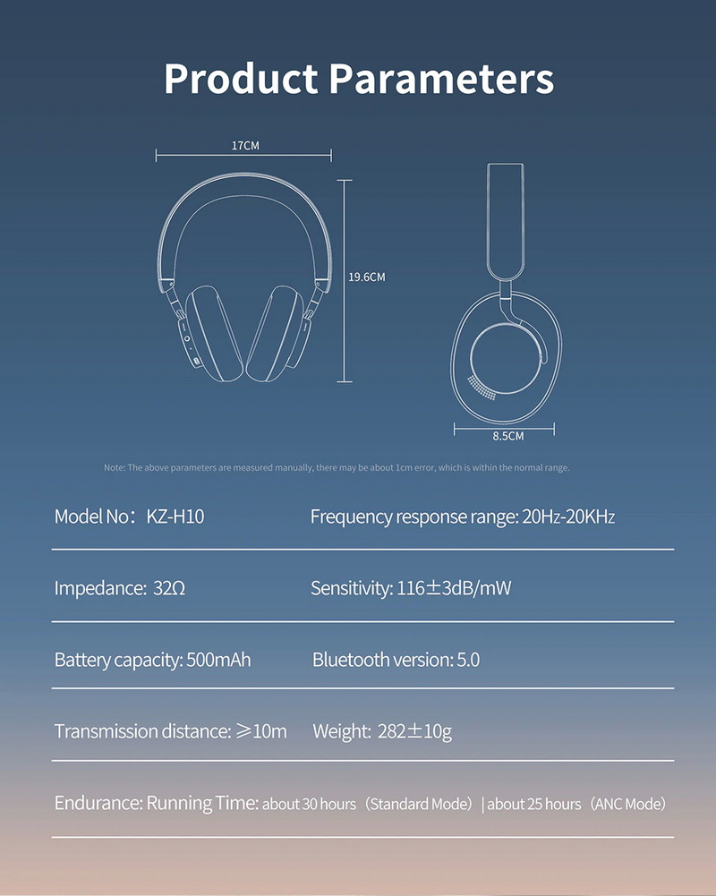 ขาย KZ H10 หูฟัง TWS Headphone รองรับ Bluetooth 5.2 ประกันศูนย์ไทย