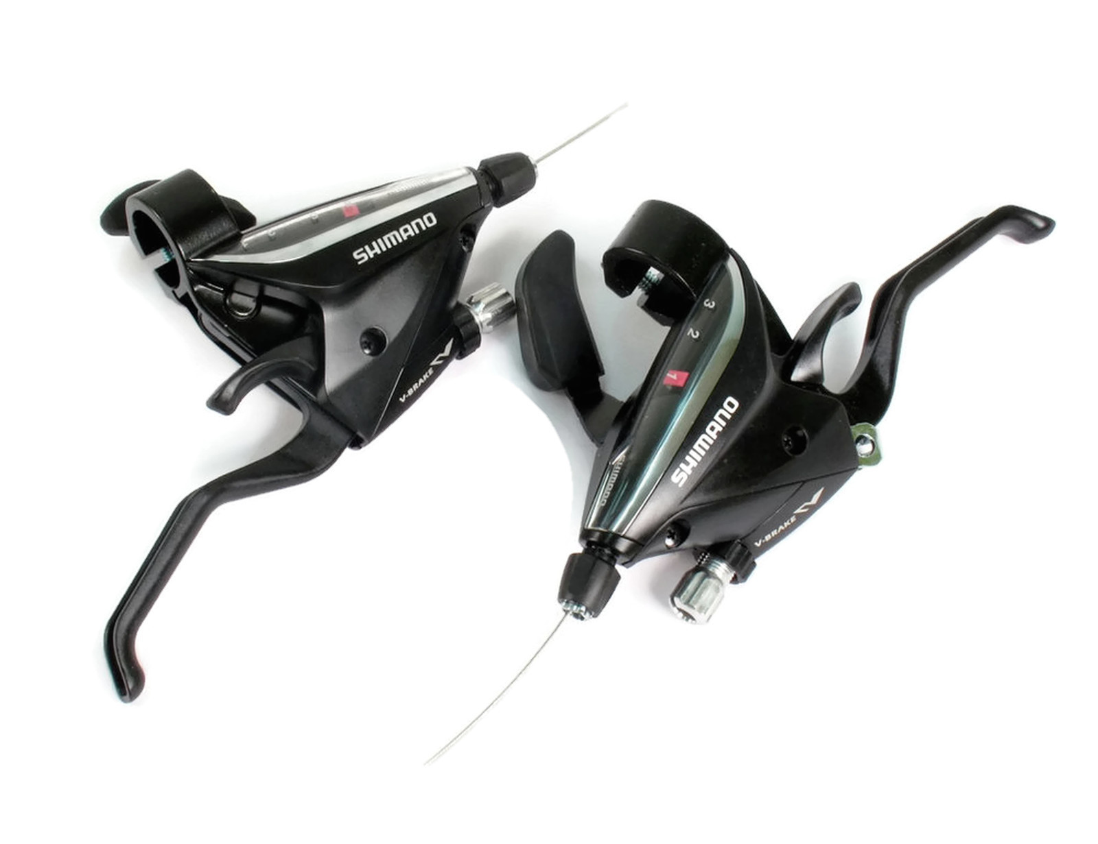 มือเกียร์ติดมือเบรค ACERA, STEF500, 3X7 SPD, R/L สีดำ, มีกล่อง