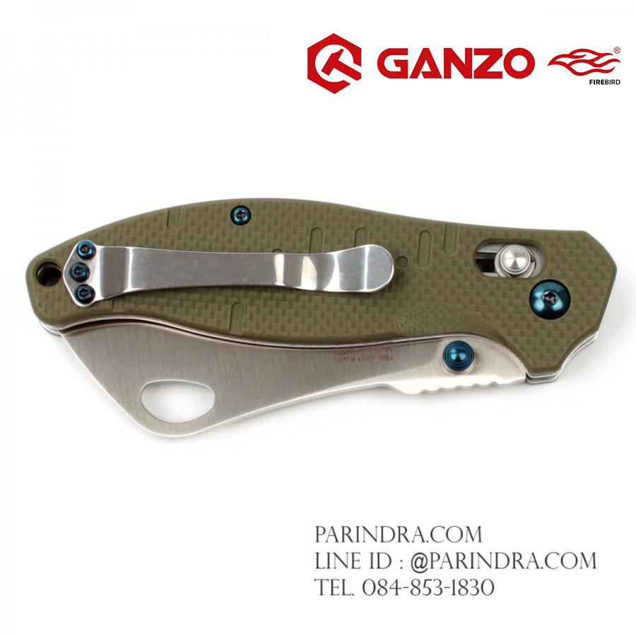 มีดพับ Ganzo Firebird รุ่น F7551 GR สีเขียวแก่ ของแท้ 100%