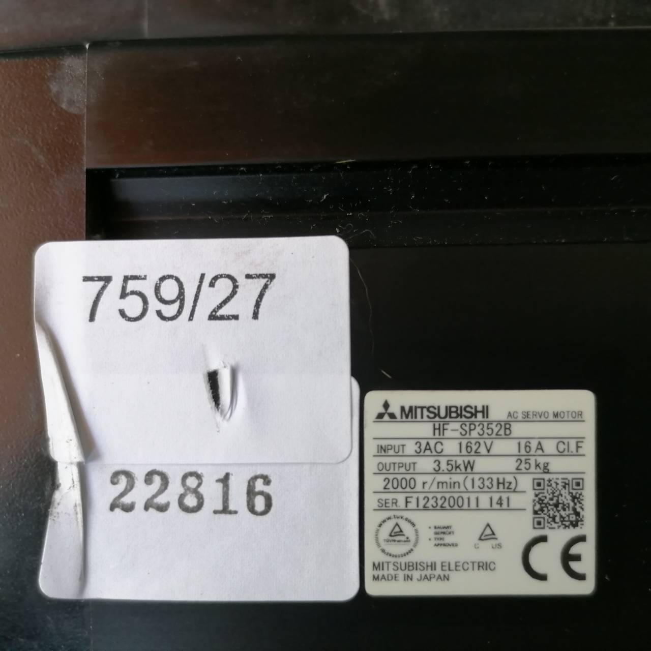 HF-SP352B SERVO MOTOR “ MITSUBISHI ”