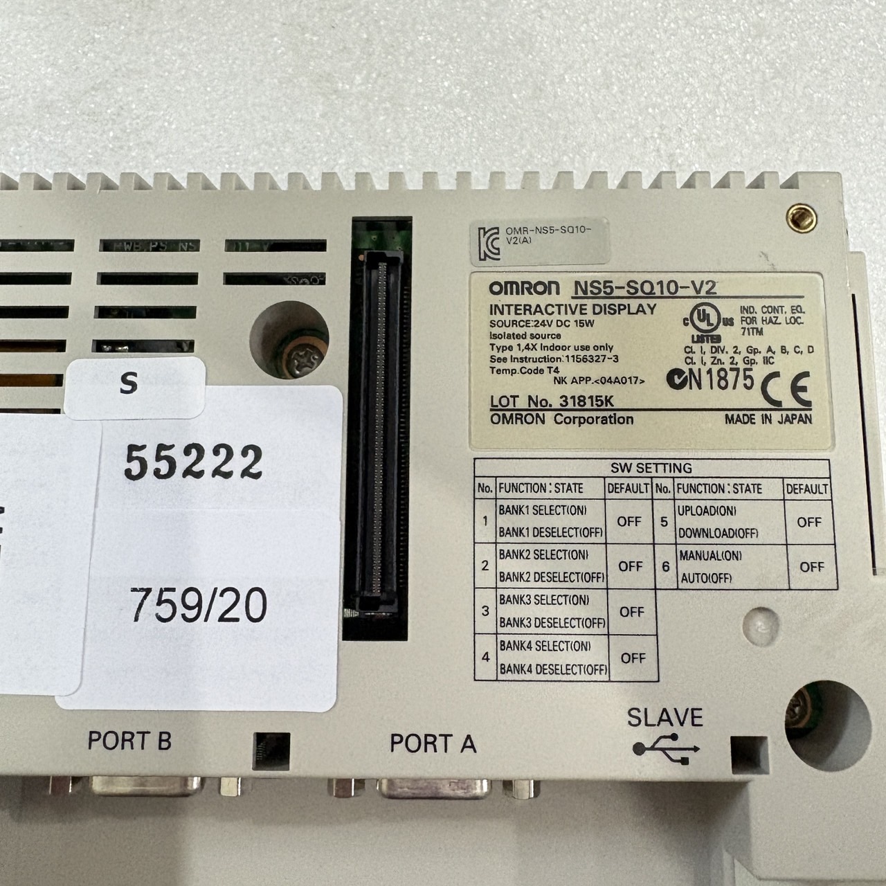 NS5-SQ10-V2 HMI " OMRON "