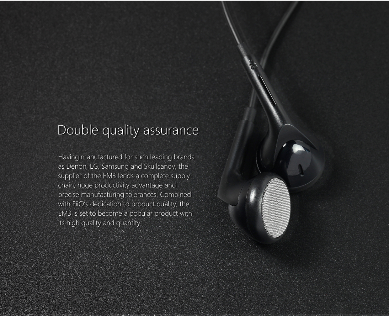 หูฟัง FiiO เอียบัด รุุ่น EM3 หูฟังแบบเปิดมีไดรเวอร์ขนาดใหญ่ เพิ่มพลังขับ เหมาะสำหรับเครื่องเล่นเพลงและโทรศัพท์