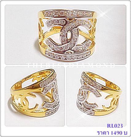 RL023+++แหวนชาแนลแบบ เริ่ดหรู ดูมีดีไซน์สไคน์ Right Hand Ring สวยมั่กๆๆ ไม่ควรพลาด แหวนหน้ากว้างมากๆๆ ใส่แล้วเต็มนิ้ว