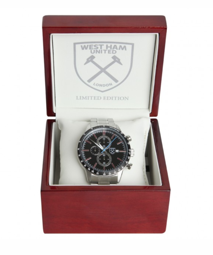 นาฬิกาข้อมือเวสแฮม ยูไนเต็ดยี่ห้อ SEKONDA ของแท้ LIMITED EDITION BLACK CHRONOGRAPH