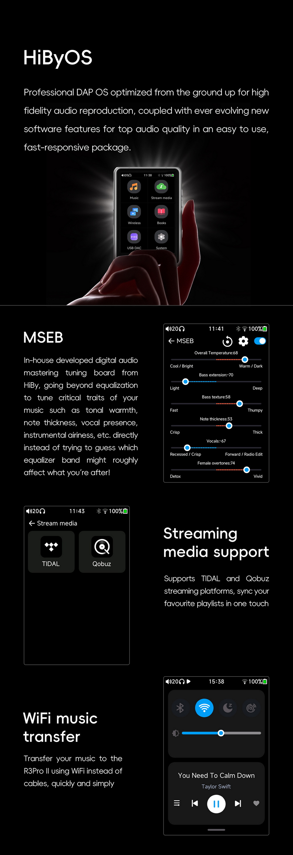 Hiby R3PROii DAP พกพา ชิป CS43198 x2 รองรับ MQA, Bluetooth5.1, LDAC, Dual Hi-Res ประกันศูนย์ไทย