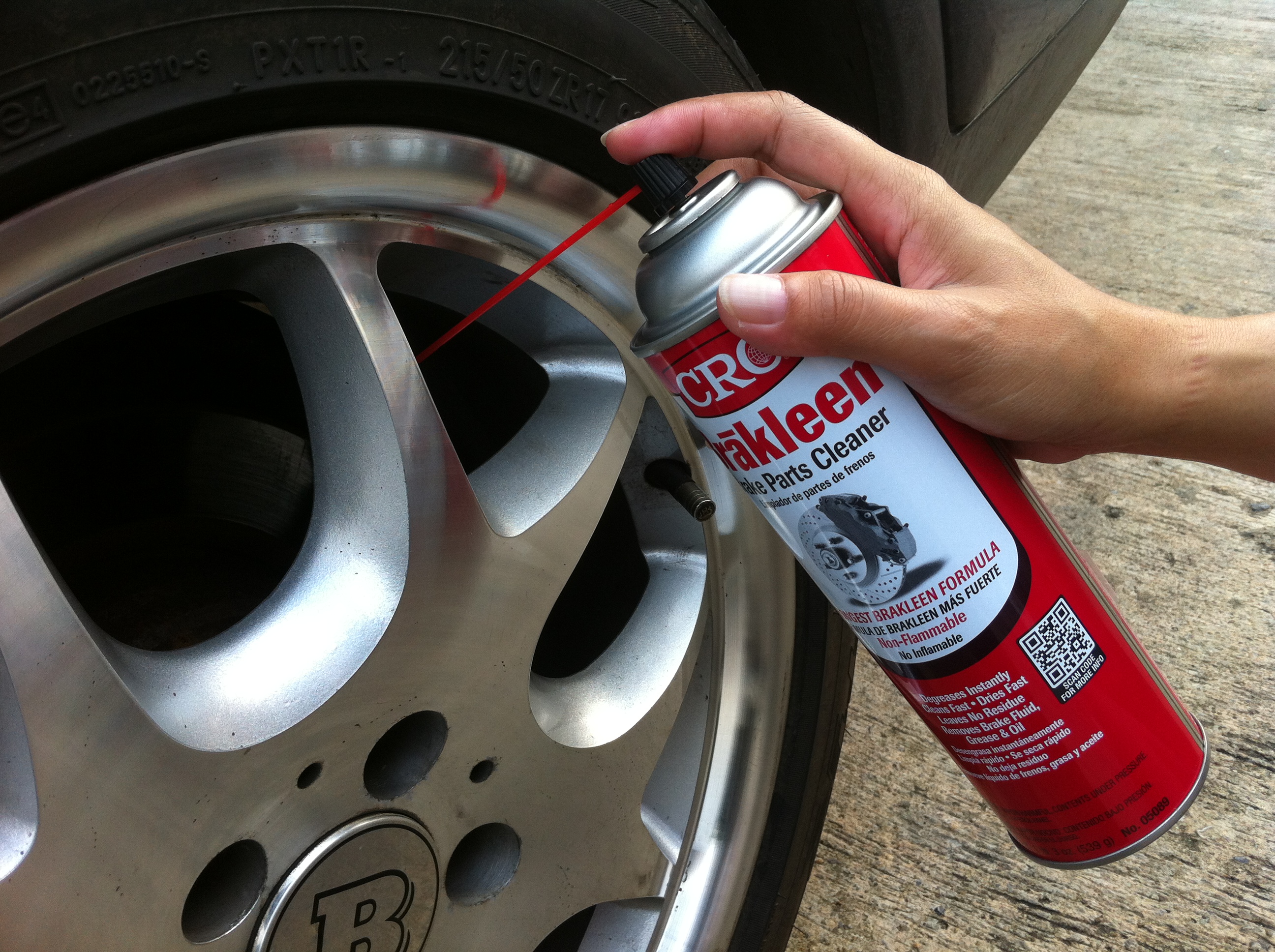 c-008. CRC น้ำยาทำความสะอาดเบรค CRC รุ่น BRAKLEEN ชนิดไม่ติดไฟ - Made in USA