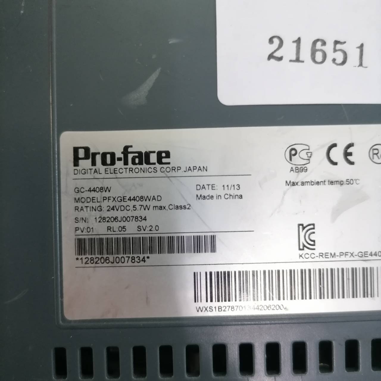 LCD TOUCH SCREEN " PROFACE " รุ่น PFXGE4408WAD