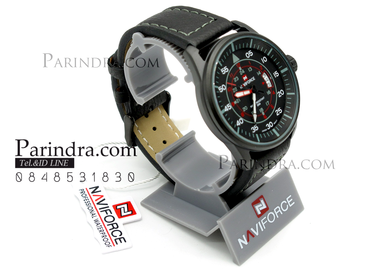 นาฬิกา Naviforce รุ่น NF9044M สายหนังสีดำ แท้ 100%