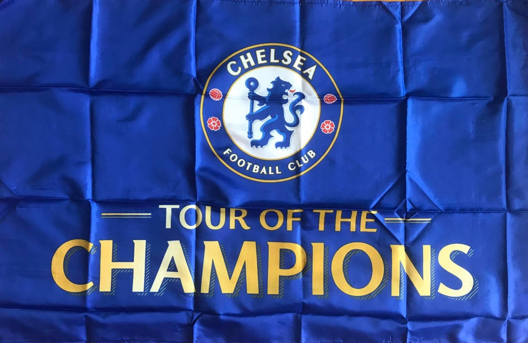 ธง ฟุตบอล สโมสรเชลซี - TOUR of the CHAMPIONS ใหม่ / CHELSEA Football Club Flag - TOUR of the CHAMPIONS NEW