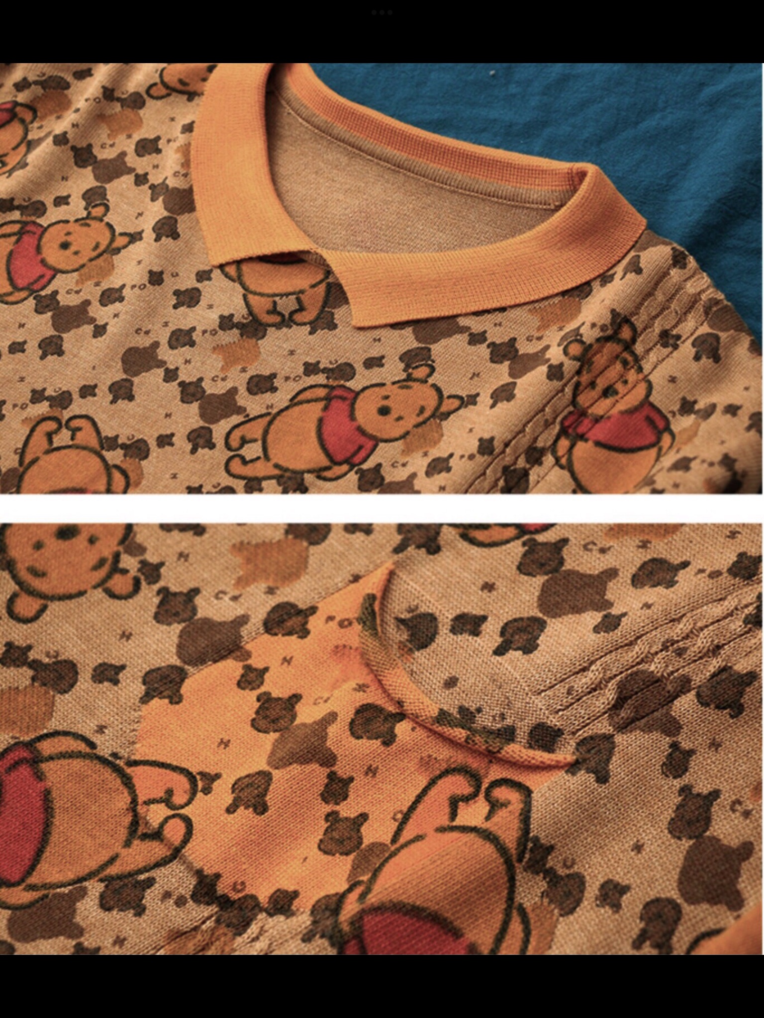 เสื้อไหมพรมลายหมีพูห์