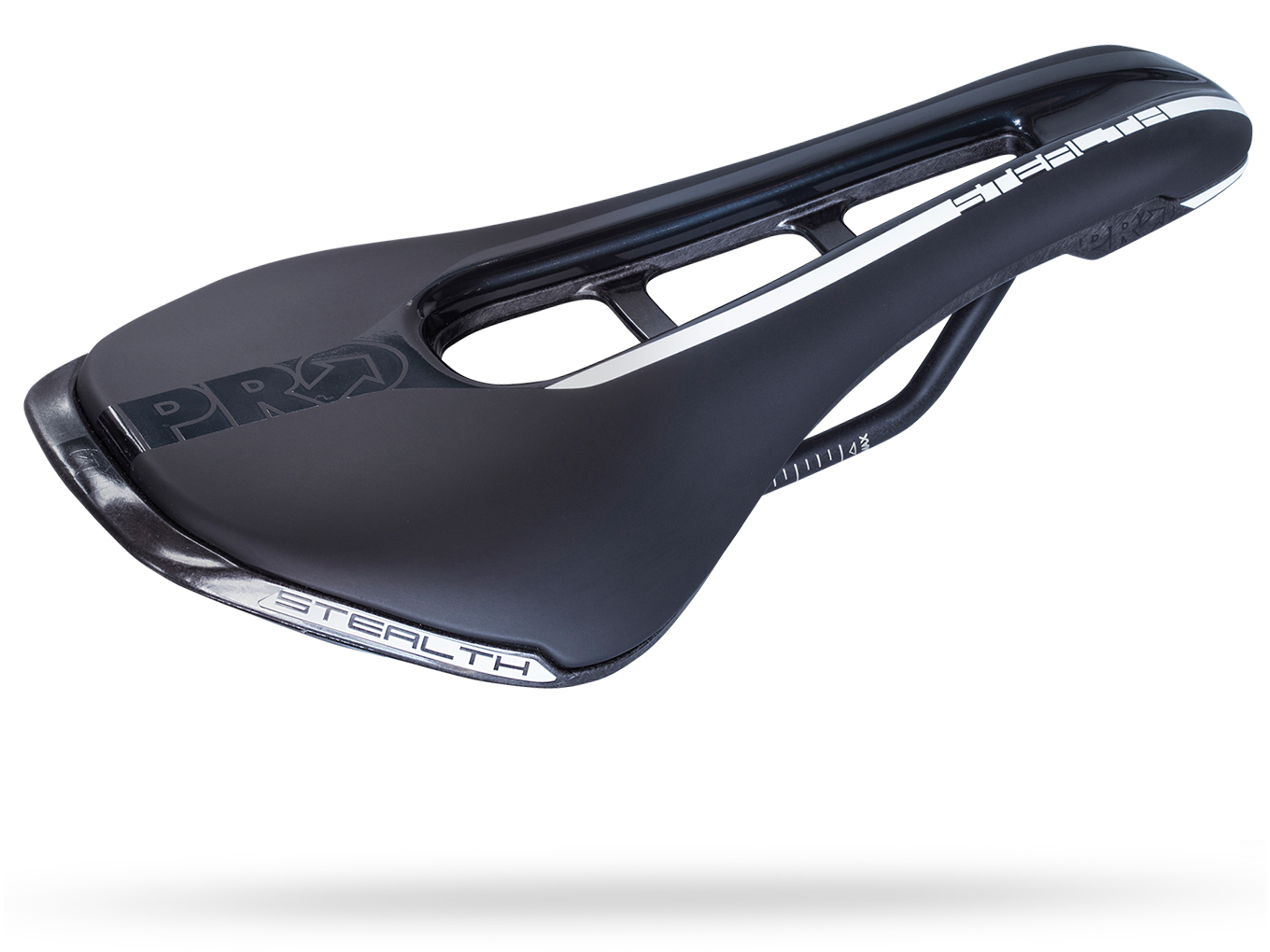 อานนั่ง PRO STEALTH Carbon SPORT Saddle, สีดำ, 142mm, 152mm. รางคาร์บอน