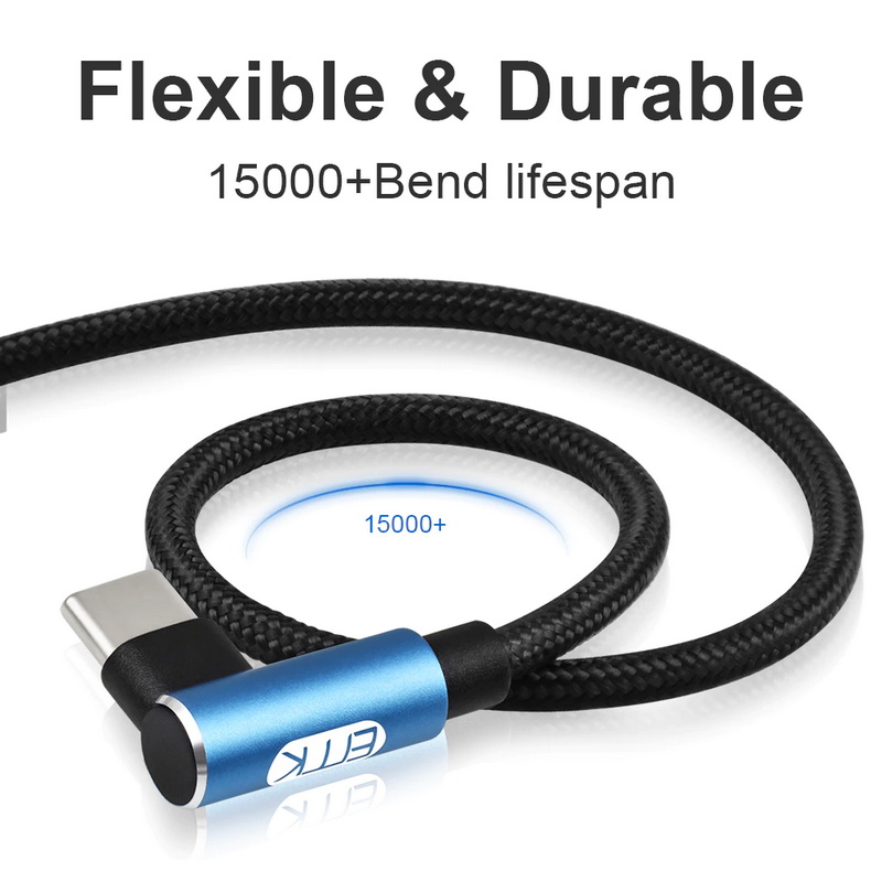 ขาย ERTK TypeC สายชาร์จ สายดาต้า สำหรับมือถือ TypeC รองรับไฟ 2A หัวงอ