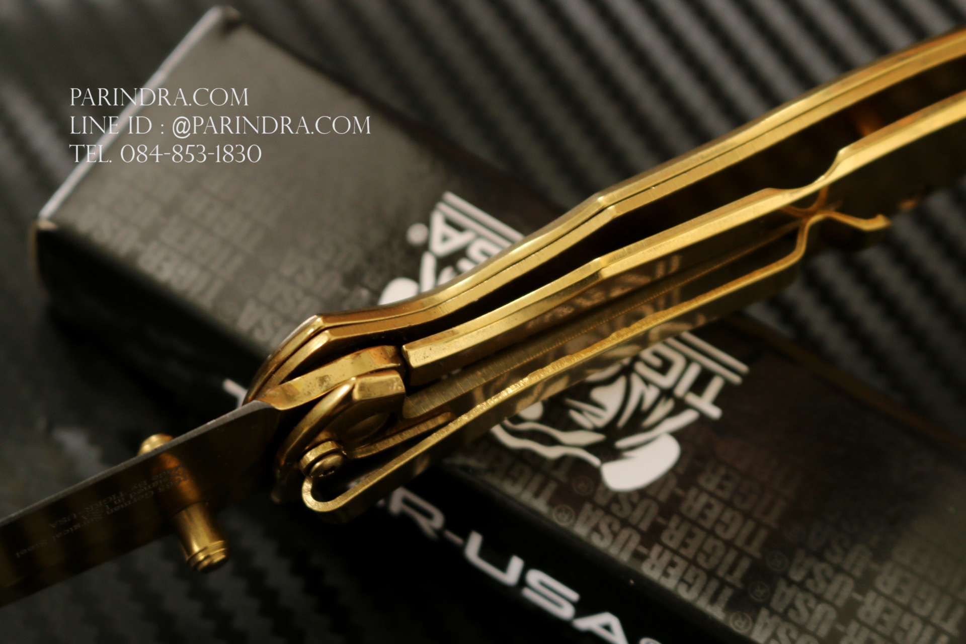 มีดพับพกพา Tiger USA รุ่น TF-800-GD Gold สีทอง สวยงาม แข็งแกร่ง