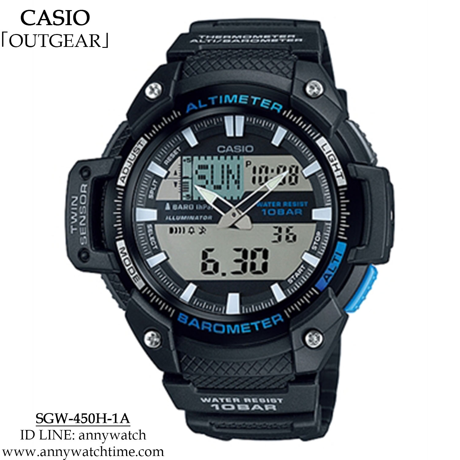 CASIO SGW-450H-1A