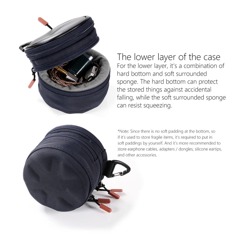 ขาย DD C100 เคสเก็บหูฟังแบบสองชั้น สำหรับจัดเก็บหูฟัง, จุกหูฟัง, สายหูฟัง และอุปกรณ์ขนาดเล็ก