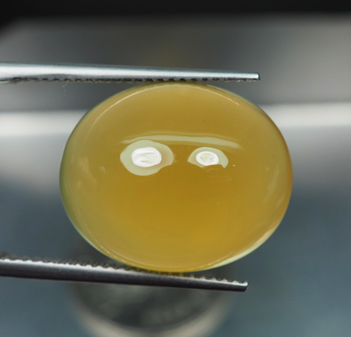 คาลซิโดนีสีเหลือง(Yellow Chalcedony) 15.52 กะรัต