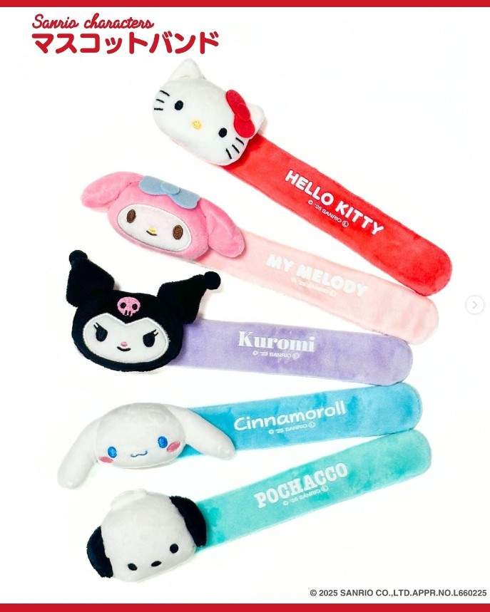 🎀 แผ่นข้อมือมาสคอตตุ๊กตาน่ารักจากตัวการ์ตูน Sanrio 🎀