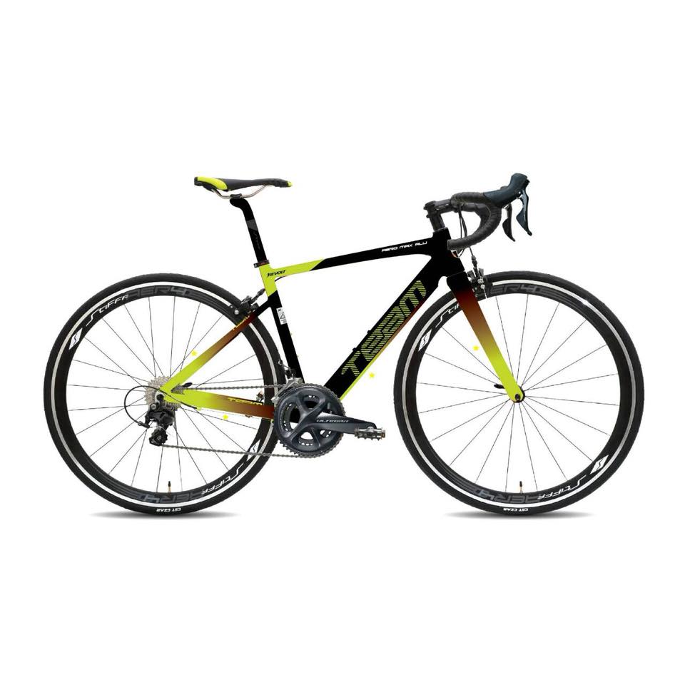 จักรยานเสือหมอบ TEAM REVOLT AERO ALLOY ROAD BIKE, 105 GROUPSET 2018