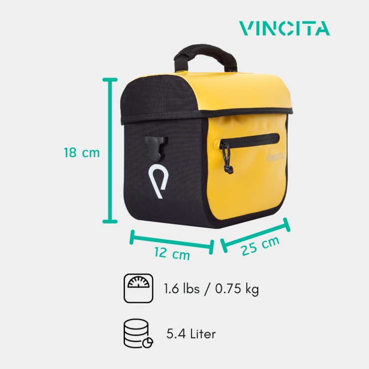 VINCITA X-COOPER / COOPER WATER RESISTANT FRONT BAG BLACK