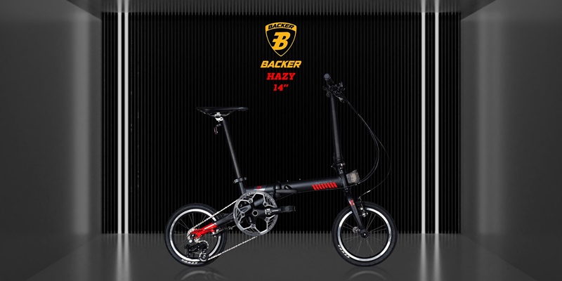จักรยานพับ BACKER HAZY เฟรมอลู Sensah MX9 3 Speed 2021