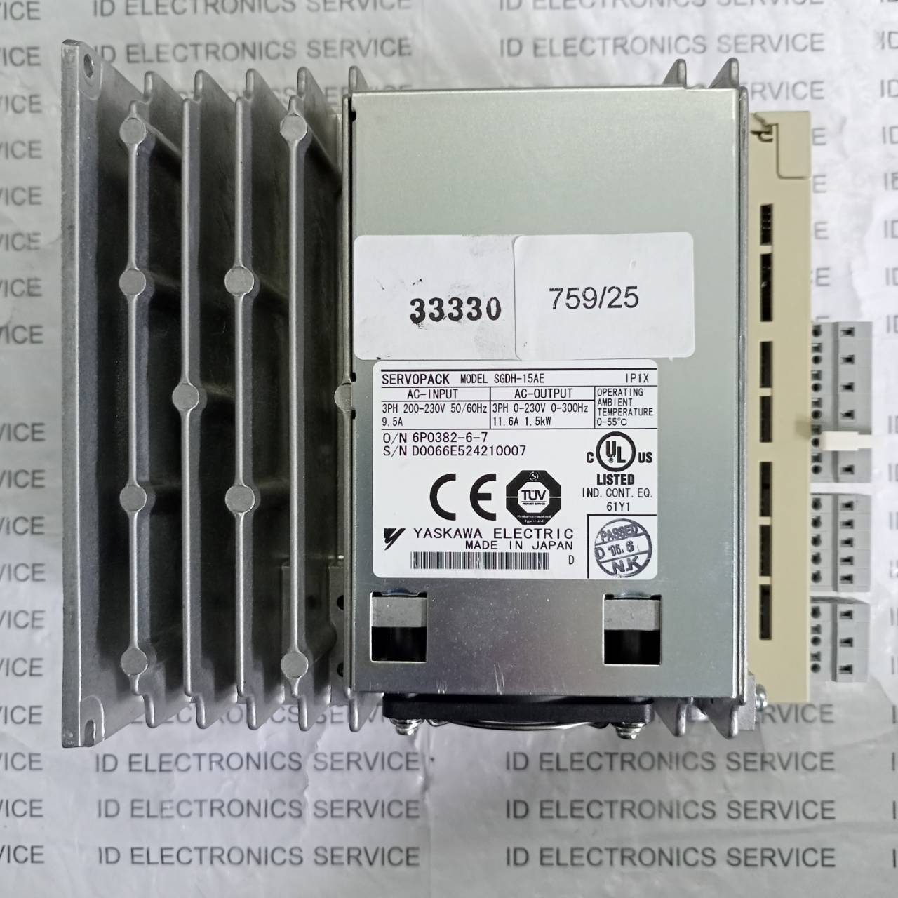 SGDH-15AE SERVO DRIVE " YASKAWA "