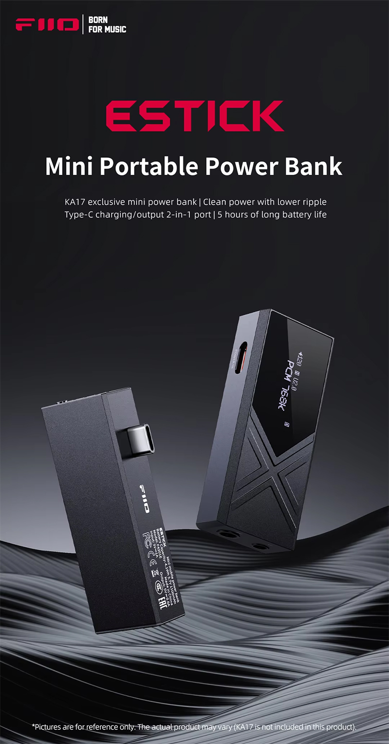 FiiO ESTICK พาวเวอร์แบงค์สำหรับ KA17 ขนาดเล็กพกพาสะดวก ประกันศูนย์ไทย