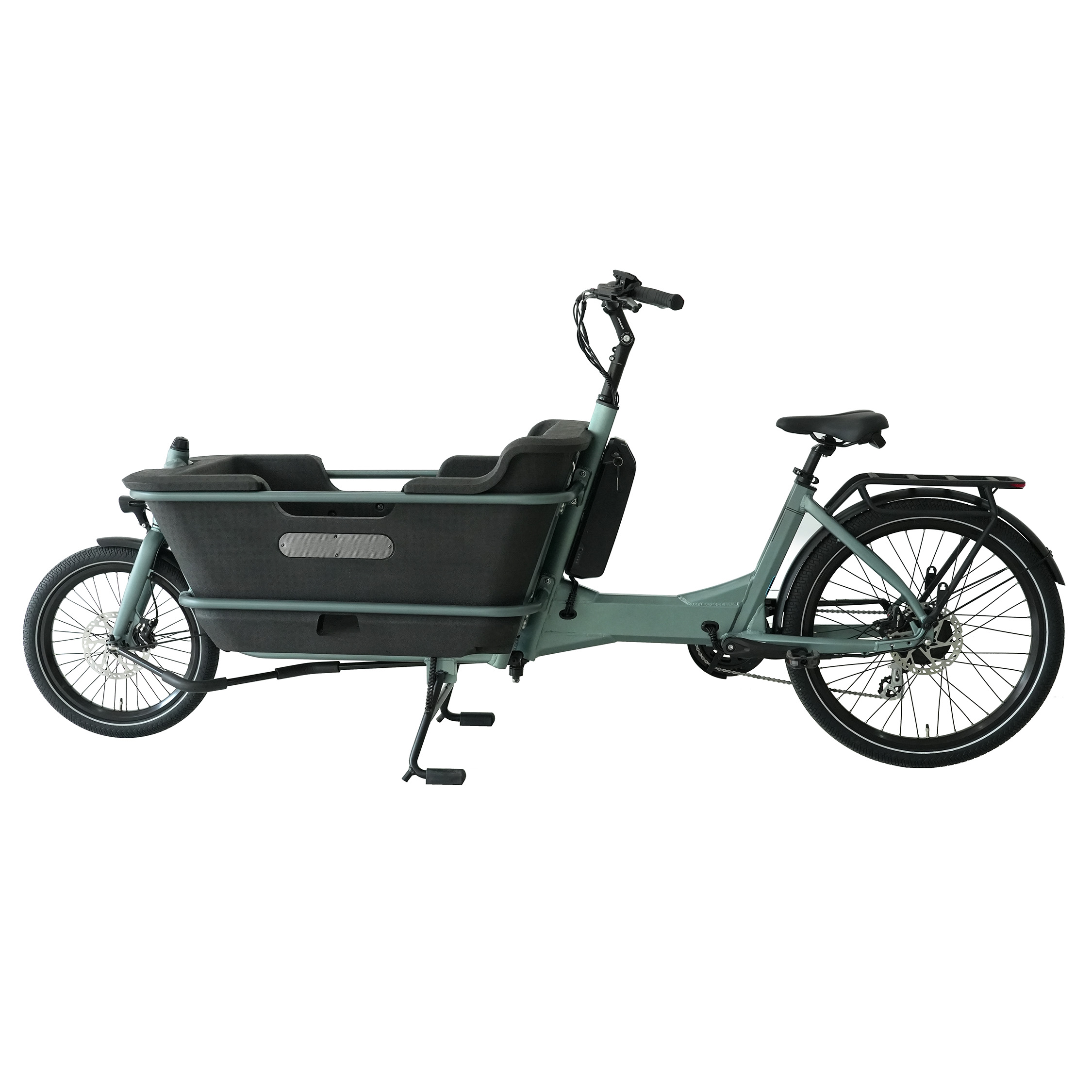 จักรยานไฟฟ้า Vipoer VPCG001 250W แบตเตอรี่ลิเธียม 36V13Ah จักรยานขนของครอบครัว 20 นิ้ว พร้อมตะกร้าใหญ่