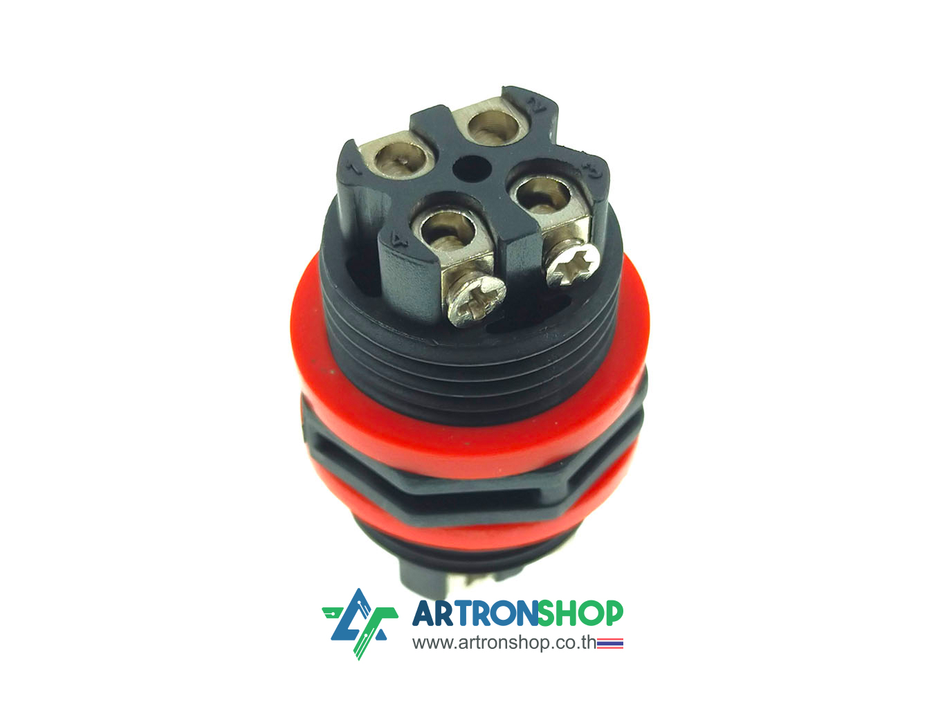 M20 I Shape 4-Pin คอนเนคเตอร์เพิ่มความยาวสายกันน้ำ 4 พิน