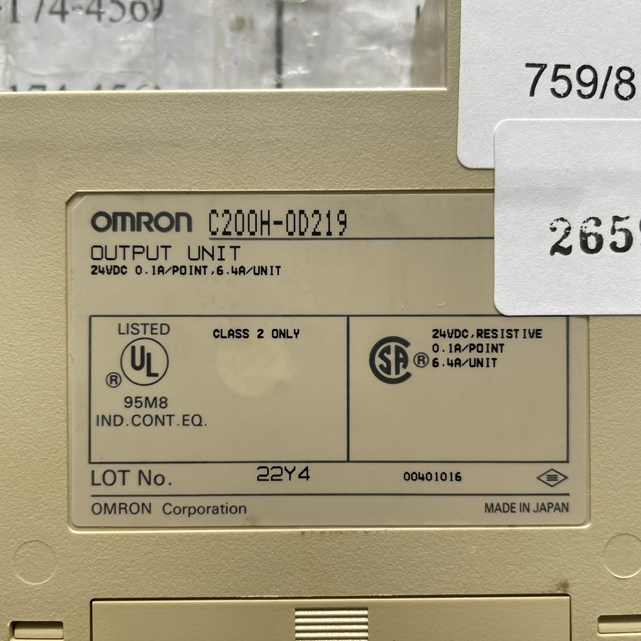 C200H-0D219 PLC " OMRON "