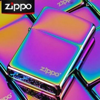 ไฟแช็ค Zippo แท้ สีเหลือบรุ้งสเปกตรัม " Zippo 151ZL Spectrum Finish Lighter With Logo " แท้นำเข้า 100%