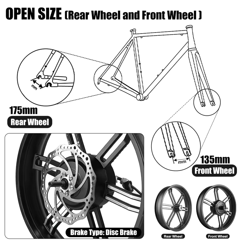 ชุดแปลงจักรยานไฟฟ้า Bafang 48V 750W มอเตอร์ล้อ 20 นิ้ว Fat Tire พร้อมอุปกรณ์ครบชุด