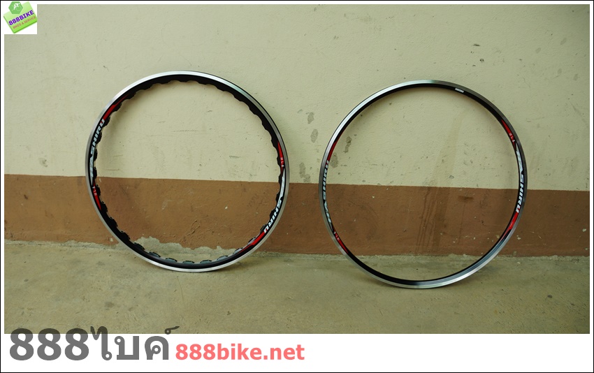 ขอบล้ออลูมิเนียมสองชั้น Hashiru 27.5 x 1.75 (650B) 32 รู ขอบเรียบ (ต่อวง)